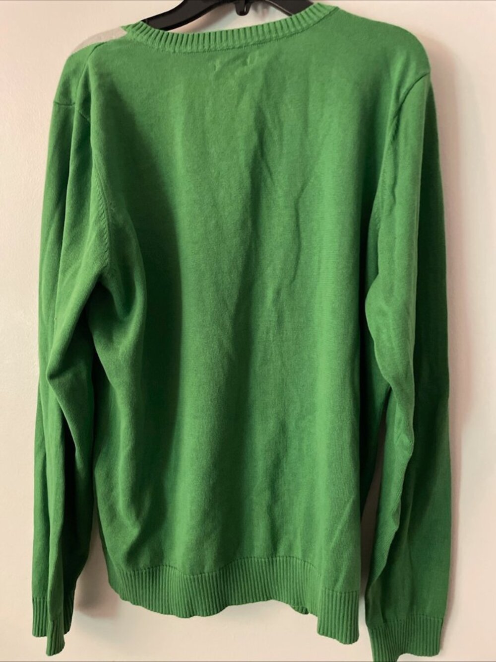 NWT IZOD Women's V-Neck Argyle Sweater Size XL 100% Cotton - Picture 8 of 8